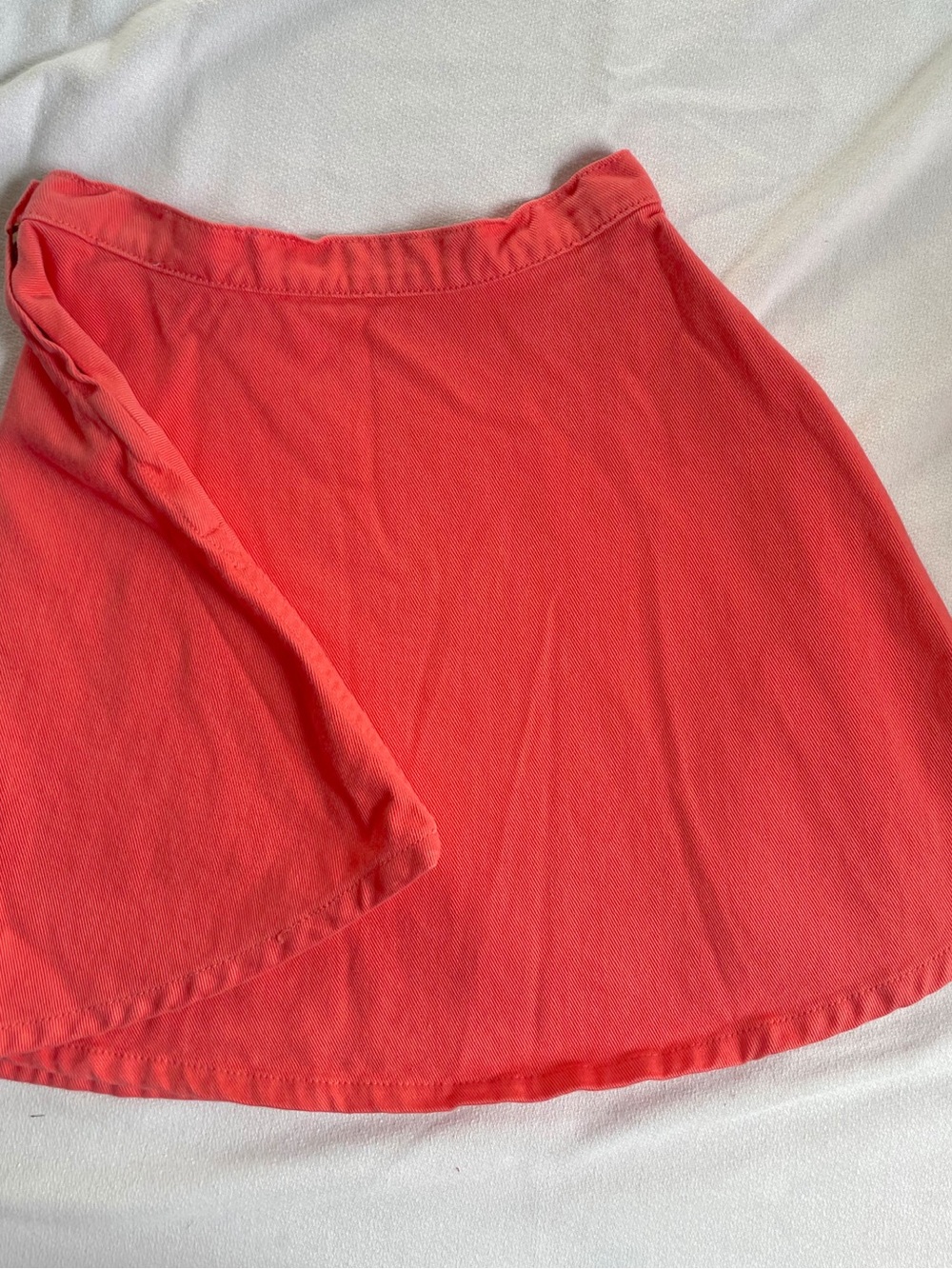 AMERICAN APPAREL Y2K Vintage Coral Denim Skirt.
